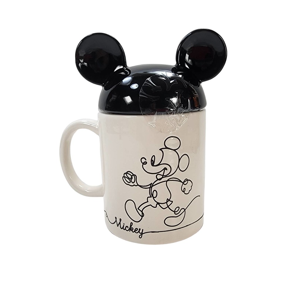 Disney Mickey Mouse Sketch Mug with Topper